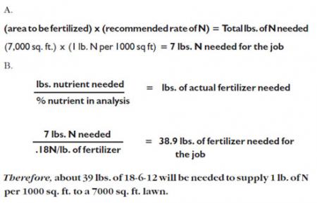 Grow & Green fertilizer calculation