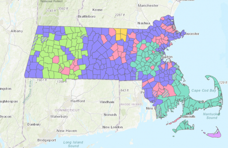 Massachusetts Electric Utility Providers Map