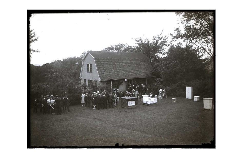 Demonstration at College Apiary, 1922.