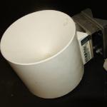 Figure 7. Tipping bucket rain gauge. The right part of the picture shows the two tipping spoons used for measurement.