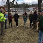 Figure 7. A student-led urban forest inventory is ideally conducted with input and partnership from a local community (pictured here: Tree Warden Alan Snow & UMass Urban Forestry Students).