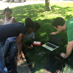 Figure 1. Student-led, urban forest data collection initiatives involve Springfield community residents.