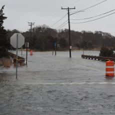 Street flooding in Barnstable County