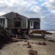 Home in Sandwich destroyed by March 2018 coastal storm. Photo credit Rebecca Westgate 