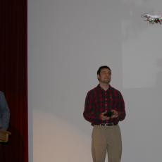 Ryan Wicks demonstrates how to safely fly a UAV to monitor for invasive species