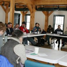 Growers and UMass Fruit and Vegetable Team review evaluations