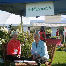 Mahoney's landscaping booth