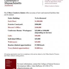 UMass Cranberry Station Naming Opportunities Letter Page 2