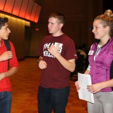 UMass students meet with high school students