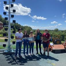 REEU 2022 students conclude their pesticide experiment at the UMass Amherst Cold Spring Orchard
