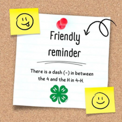 Reminder in Post It forat