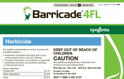 Figure 2. Barricade 4FL label