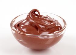 bowl of chocolate mousse