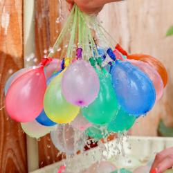 bunch of water balloons