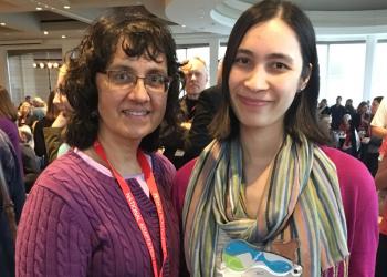 Mary Ratnaswamy and Melissa Ocana accept 2017 Climate Adaptation Leadership Award