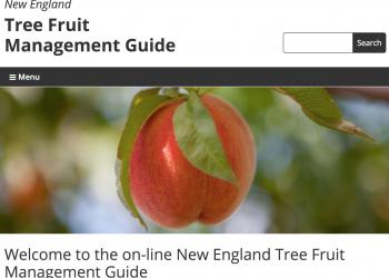 screenshot of New England Tree Fruit Management Guide website