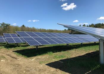 ground-mounted solar panels