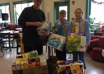 Members donate needed supplies to Dr. Mertz at the New England Wildlife Hospital