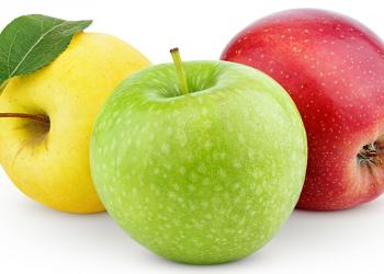 Red, yellow, green apples