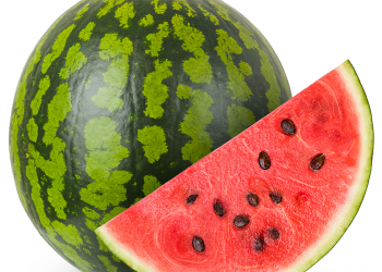 watermelon, whole and wedge
