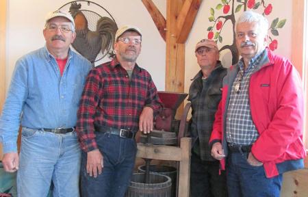 Ken Nicewicz and brothers at family farmstand
