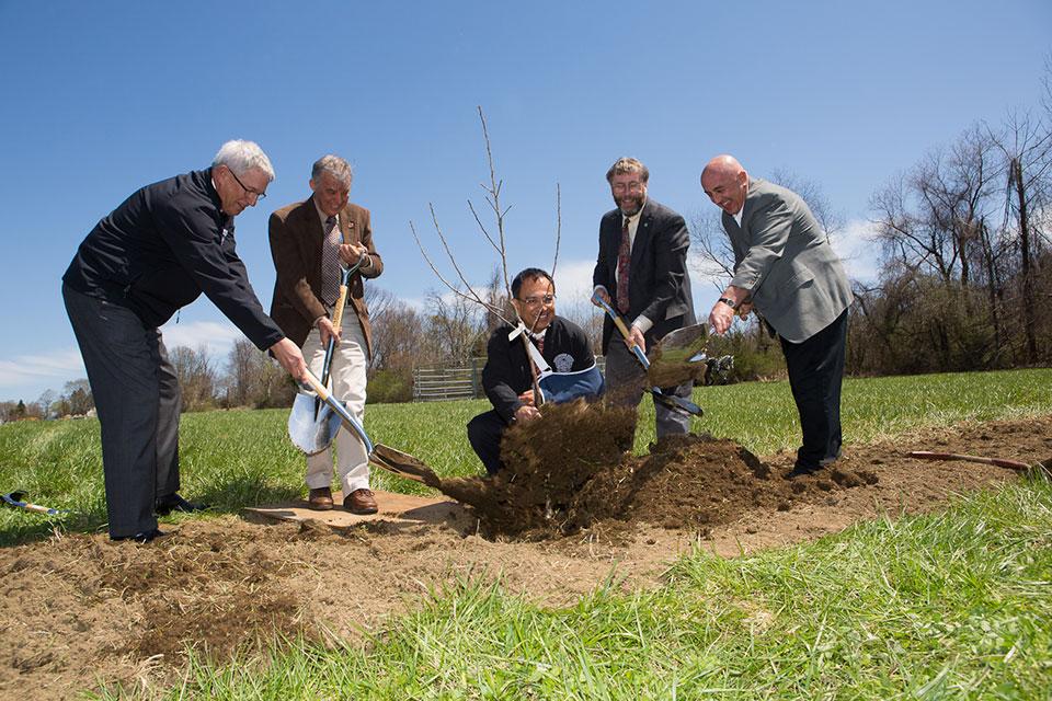 Officials Break Ground for Agricultural Learning Center