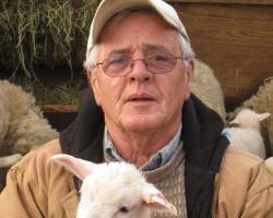 Joe Major, Mass 4-H volunteer and national award-winner with lamb