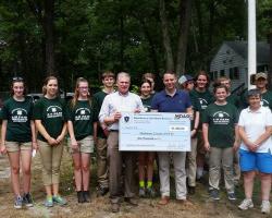 MDAR Commissioner John Lebeaux Presenting Check to Middlesex 4-H Fair