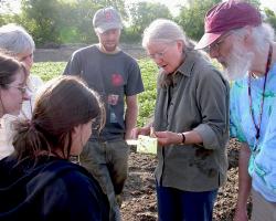 Ruth Hazzard teaching vegetable farmers